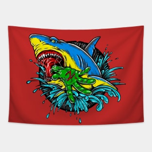 Shark Ukraine Tapestry