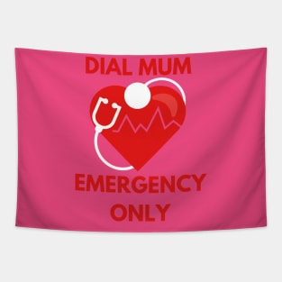 Dial Mum: Emergency only Tapestry