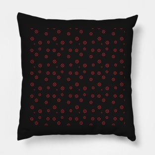 Red Ivy Pattern Pillow