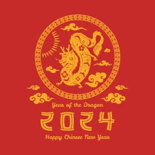 Happy New Year 2024 Chinese New Year 2024 Year of the Dragon T-Shirt