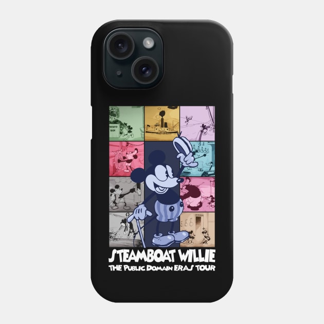 Steamboat Willie The Public Domain Eras Tour - 5 Phone Case by Megadorim