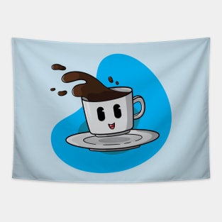 Adorable Coffee Cup Tapestry