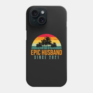 Epic Husband Since 2021 - Funny 1st wedding anniversary gift for him Phone Case