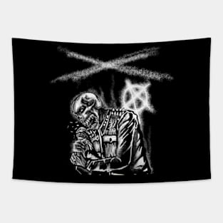 Rock skull Tapestry