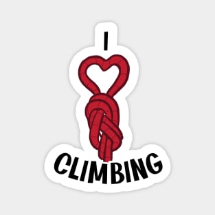 I Love Climbing Knot Magnet