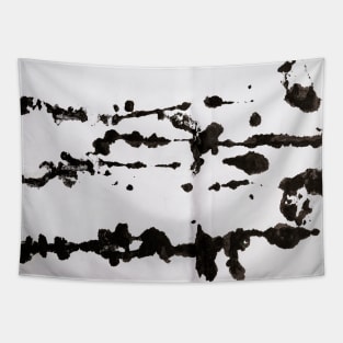 Black Ink Splatter - Alternative III Tapestry