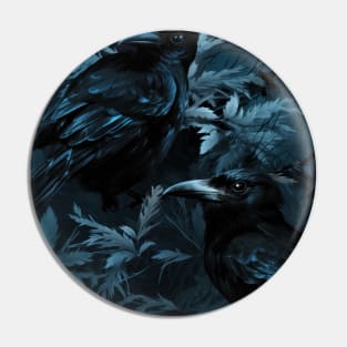 Whispers of Blue Feathers Pin