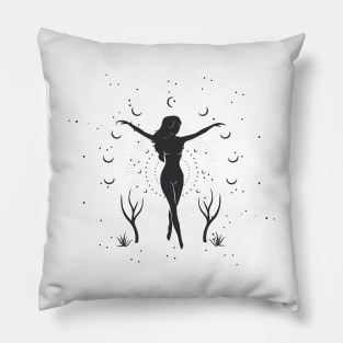 Night Moon Goddess Pillow