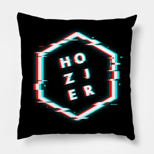 HOZIER POLYGON GLITCH Pillow