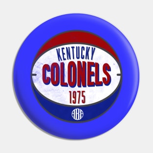 Defunct Kentucky Colonels ABA Basketball Champs 1975 Pin