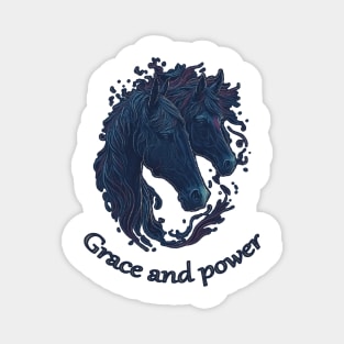 Grace and power, horse Magnet