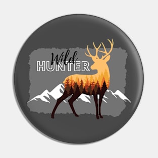 Hunter wildlife adventure Pin