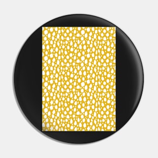 Yellow and White Spot Dalmatian Pattern Pin