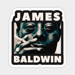 James Baldwin portrait Magnet