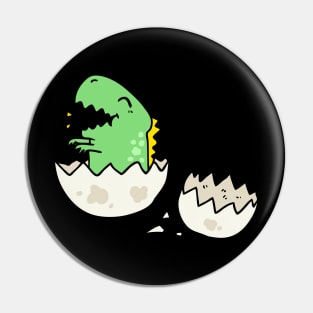 Hatching from egg baby dinosaur Pin