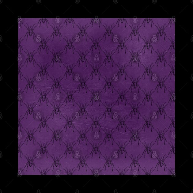 Creepy Crawly Spiders on Purple by Wanderer Bat