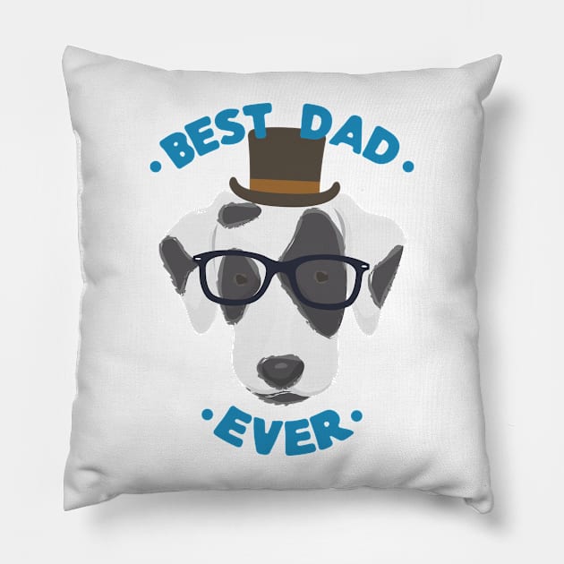 Best Dad Ever | Catahoula Leopard Dog Daddy | Fur Parents | Dog Dad Gifts | Fathers Day Gifts | Dog Lover Gifts Pillow by mschubbybunny