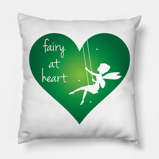 Fairy At Heart Pillow by atheartdesigns