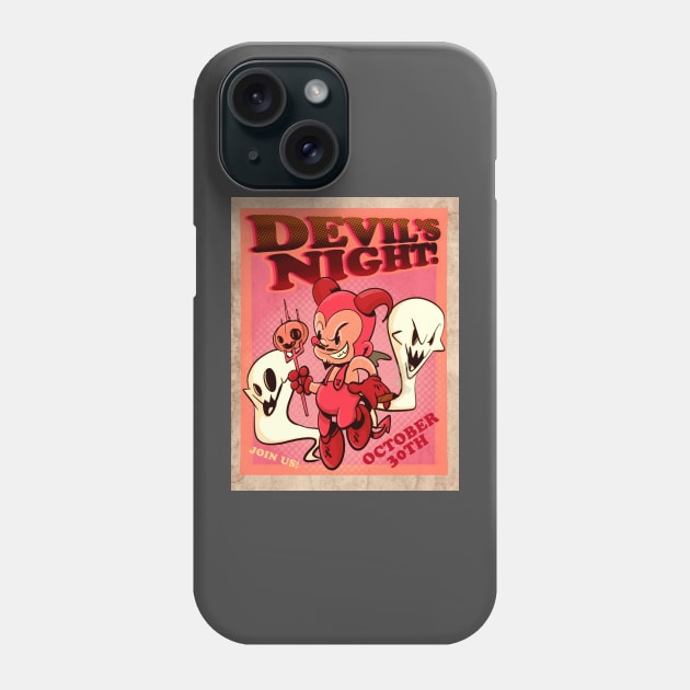 Devil's Night Phone Case by LVBart