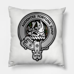 Clan MacKinnon Crest & Hunting Tartan Pillow