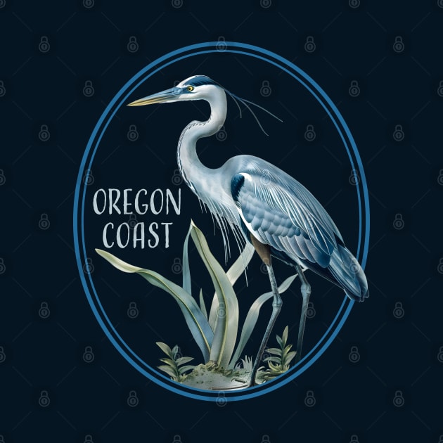 Water Fowl Bird Watching Heron Birds Great Oregon Coast by Pine Hill Goods