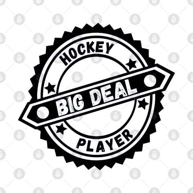 Big Deal Hockey Player by Aspectartworks