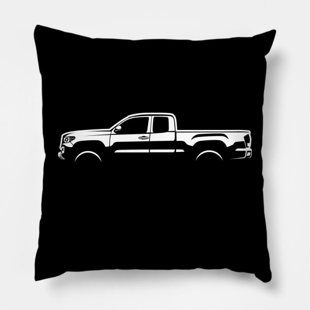 2019 tacoma access cab Pillow by fourdsign