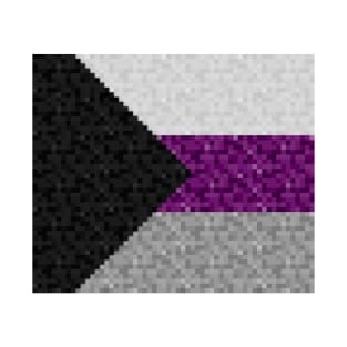 Demisexual Pride Pixel Flag Repeating Background T-Shirt