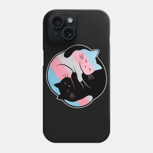 Transgender Yin Yang Cat Phone Case