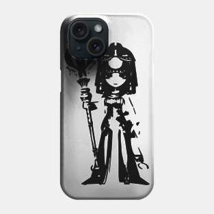 Desert queen minimal silhouette white Phone Case