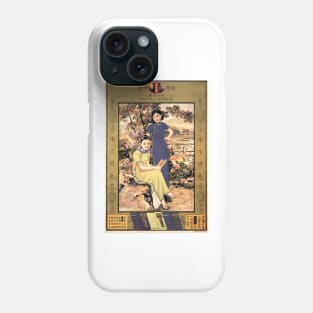 Chinese Ladies in Qipao Vintage Woman Pin Up Style Advertisement Phone Case