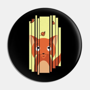 Fox artwork Pin