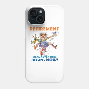 Embrace Retirement: Money, Wine, and Biking Phone Case