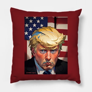 Donald Trump comics fan art Pillow