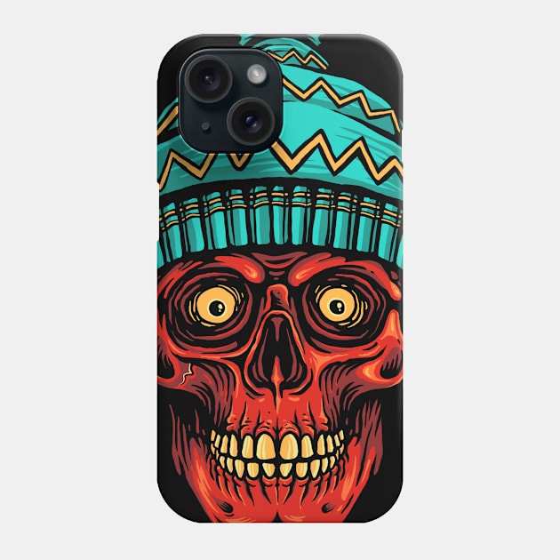 Winter Skull Phone Case by Stayhoom