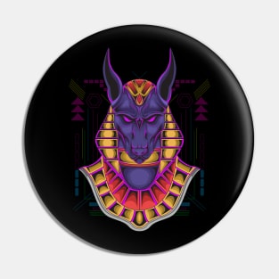 the anubis metal tshirt design Pin