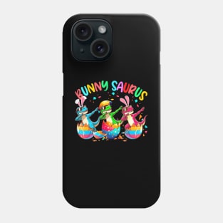 Bunny Saurus Three Dabbing Bunny TRexes Sunglasses Phone Case