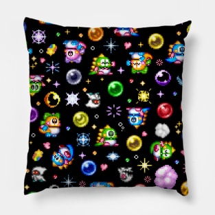 Bubble Bobble - Black Pillow