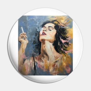 Smoking Woman Pin