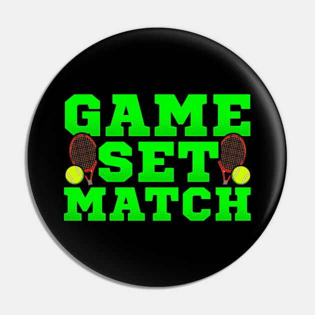 Cute Game Set Match Tennis Players Pin by theperfectpresents