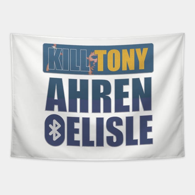 Ahren Belisle Kill Tony Inspired Design with Bluetooth Button Tapestry by Ina