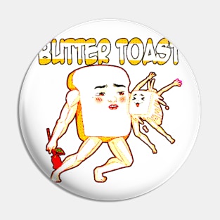 Butter toast retro Pin