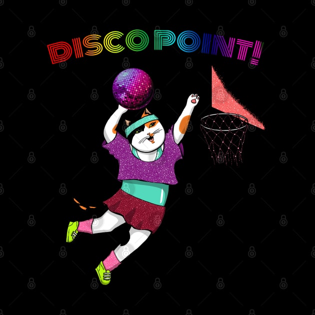 Calico Cat Perfoming Disco Slam Dunk by Gretta Cool