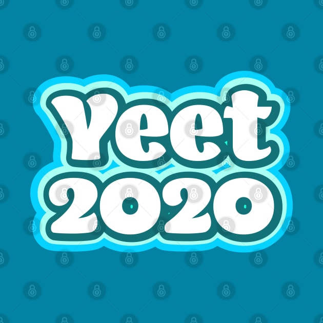 Yeet 2020 - Retro Blue by Jitterfly