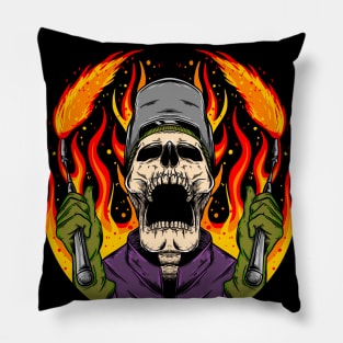 Welder Skull Pillow