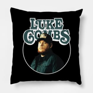 Luke Combs // Country Singer Vintage // T-Shirt Pillow