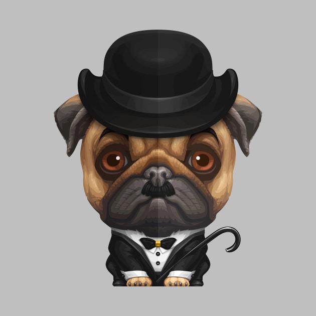 Charlie the Pug by stonemask