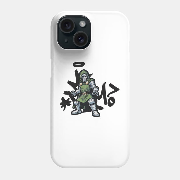 MF DOOM Mask and Logo Phone Case by ManyMelany