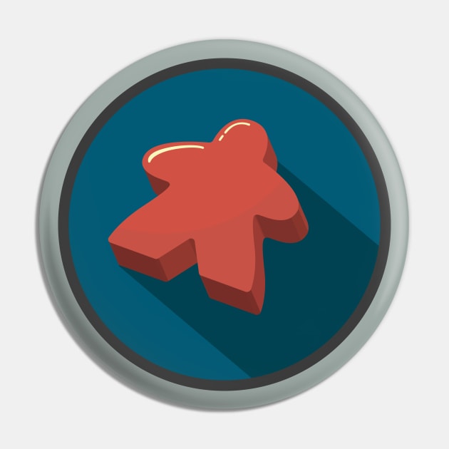 Meeple Pin by RollForTheWin