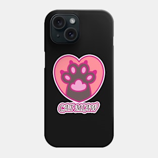 Cat paw, paw print, cute paw Phone Case